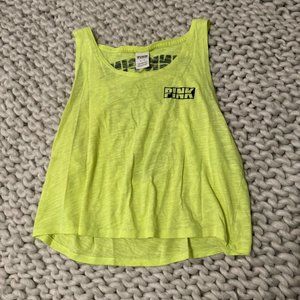 PINK keyhole back tank top - med